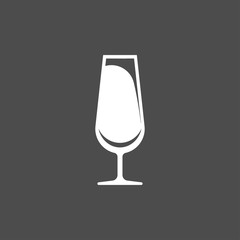 wine glass vector icon