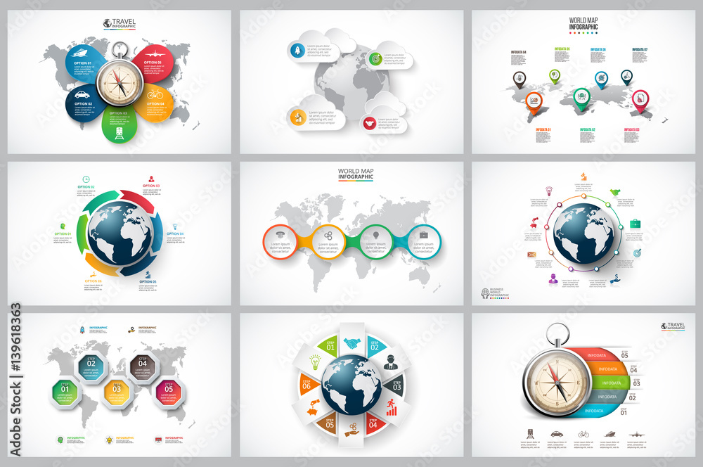 Poster business data visualization.