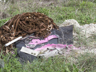 Environmental problem. Wastes which contaminate soils