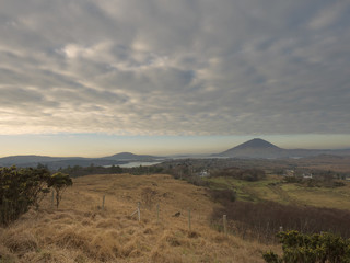 Fototapeta na wymiar View from Connemara National park in Ireland.