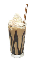 coffee frappe isolated on white background