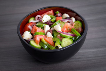 healthy cucumber greek salad