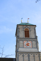 Kirchturm von St. Jakobus in Wasserburg am Inn