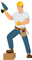 Handyman repairman worker 