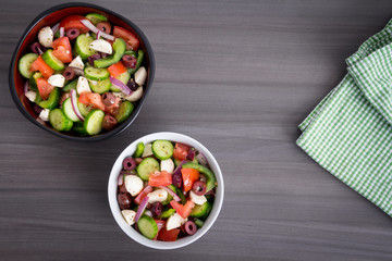 healthy cucumber greek salad