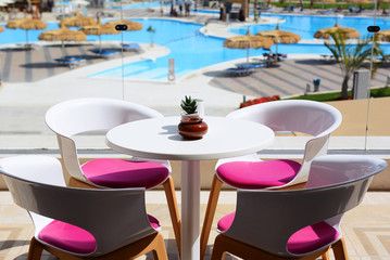 Terrace chic five star hotel
