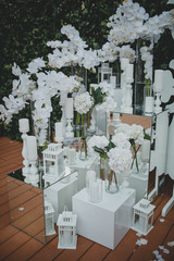 wedding tables and beautiful scenery