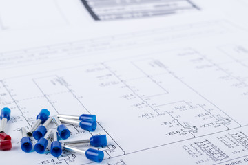 Electrical Schematics with Wire Pins