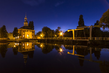 City gate in Leiden, Holland