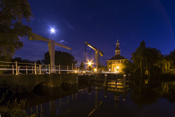 City gate in Leiden, Holland