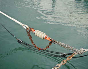 Mooring ropes for yachts 