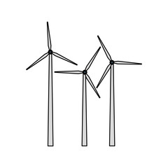 wind turbine icon image vector illustration design