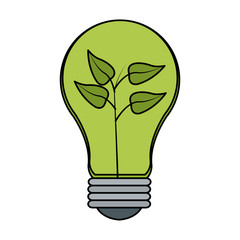 lightbulb eco friendly related icons image vector illustration design