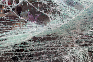 Close to the windshield cracking.
