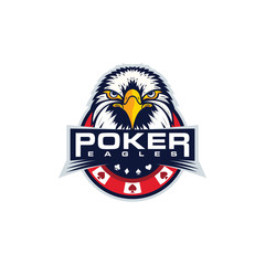 Casino poker vector of Eagles logo
