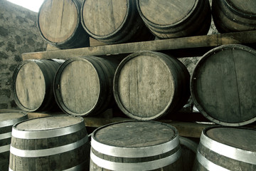 Wine barrels