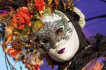 person with carnival costume in Venice