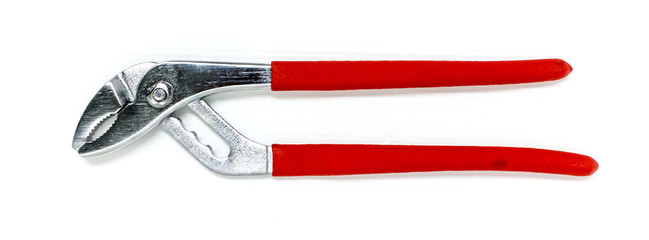 Water pump pliers  on white background