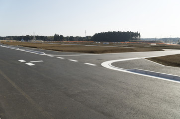 宅地造成　大規模住宅分譲地 　完成イメージ　開発道路まで完成