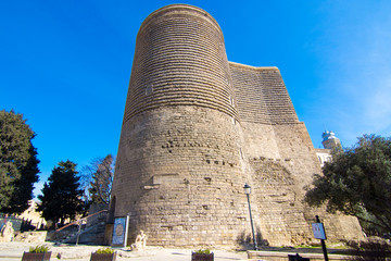 Fototapeta na wymiar Maiden Tower, Baku, Azerbaijan