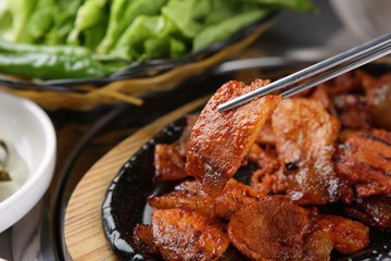 red pepper paste pork belly