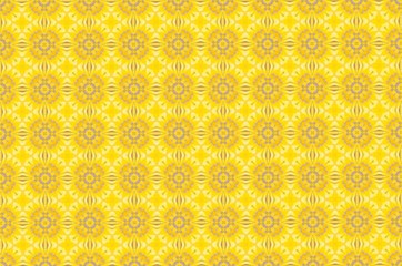 Abstract yellow flower pattern background