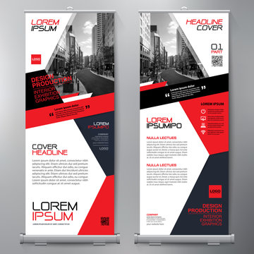 Business Roll Up. Standee Design. Banner Template.
