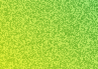Vector abstract bright mosaic gradient green lime background
