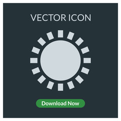Sun vector icon
