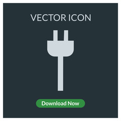 Plug vector icon