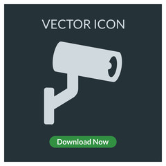 Security camera vector icon