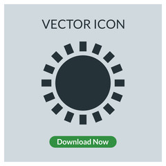 Sun vector icon