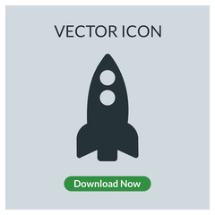 Rocket vector icon