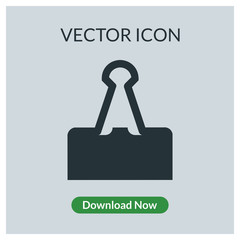 Paper clip vector icon