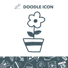 flower doodle drawing