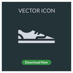 Fashion sneakers vector icon