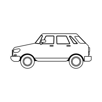 small car sideview icon image vector illustration design
