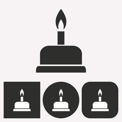 Cake - vector icon.