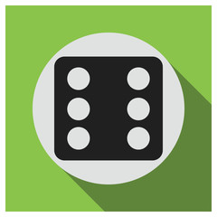 Dice vector icon