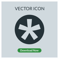 Asterisk vector icon