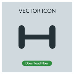 Dumbell vector icon
