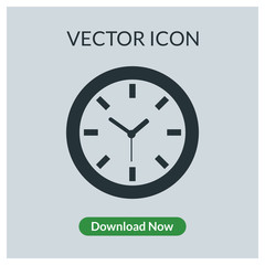 Clock vector icon