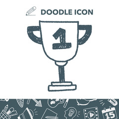 Trophy doodle drawing
