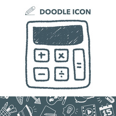 calculator doodle drawing