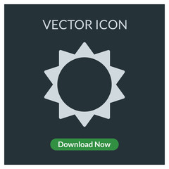 Sun vector icon