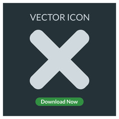 X vector icon