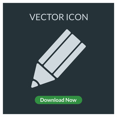Pencil vector icon