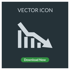 Statistic graphic vector icon