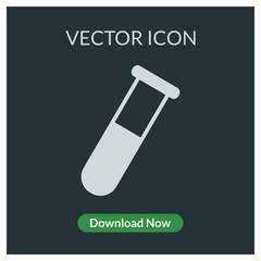 Lab tube vector icon