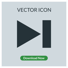 Next button vector icon